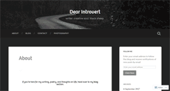 Desktop Screenshot of dearintrovert.com